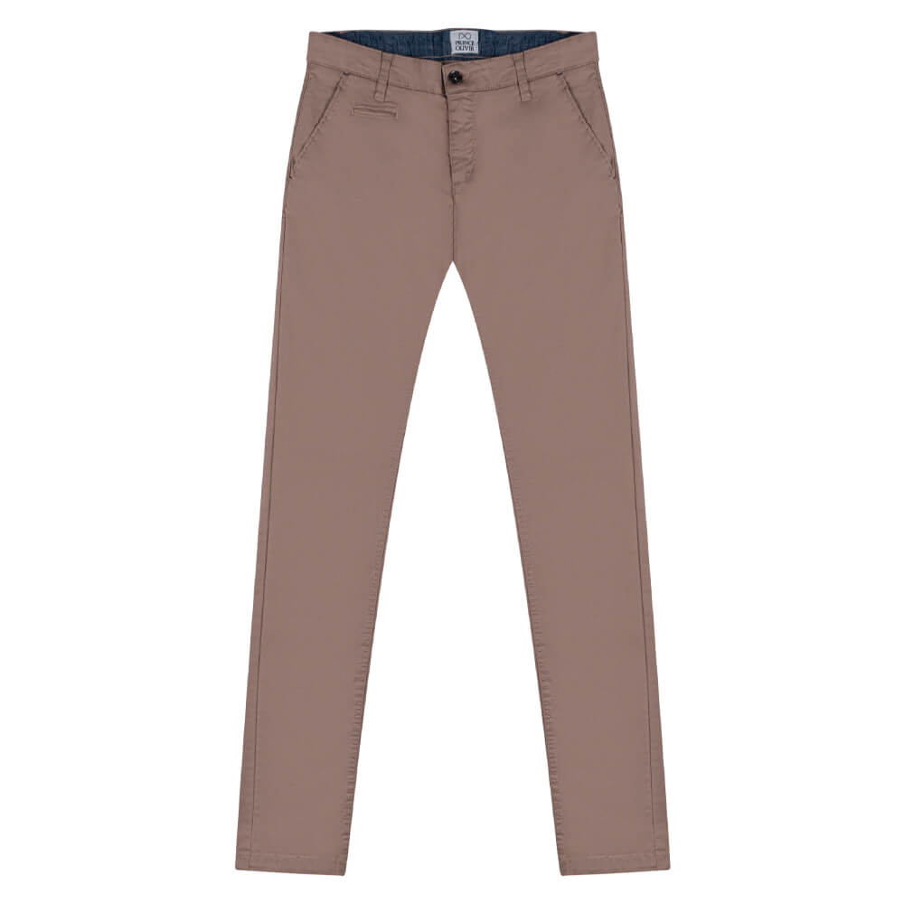 Ανδρικά Παντελόνια και Chinos > Men > Ένδυση Prince Oliver Chinos Μπεζ All Season (Slim Fit)