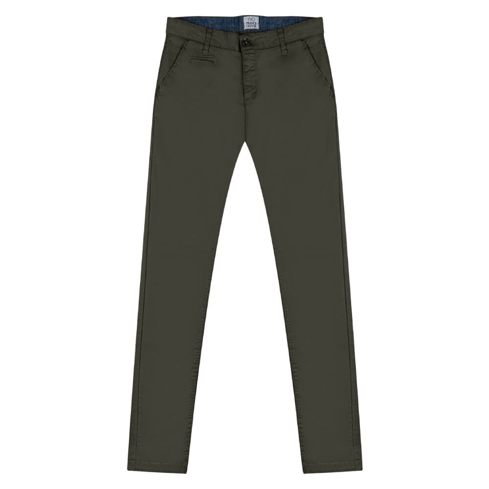 Ανδρικά Παντελόνια και Chinos > Men > Ένδυση Prince Oliver Chinos Χακί All Season(Slim Fit)