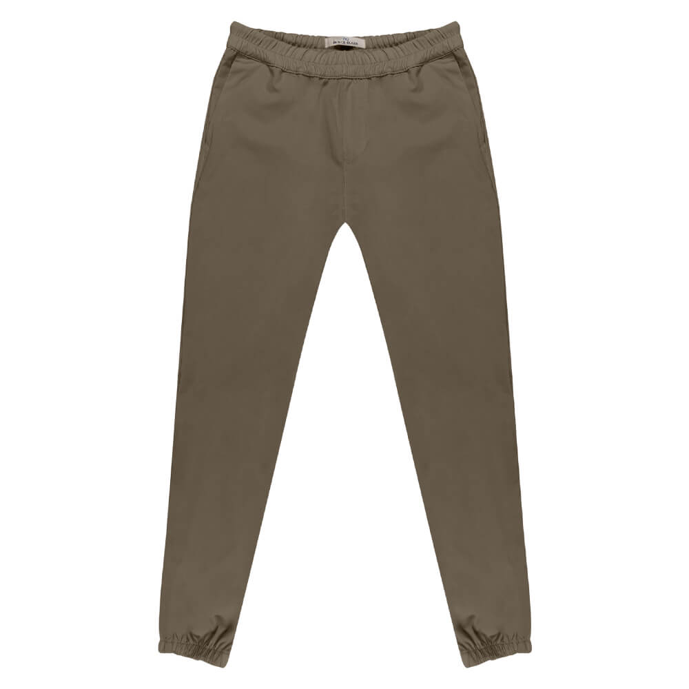 Ανδρικά Παντελόνια και Chinos > Men > Ένδυση Joggers Chinos Tech Fabric Χακί Fashion All Season (Slim Fit)