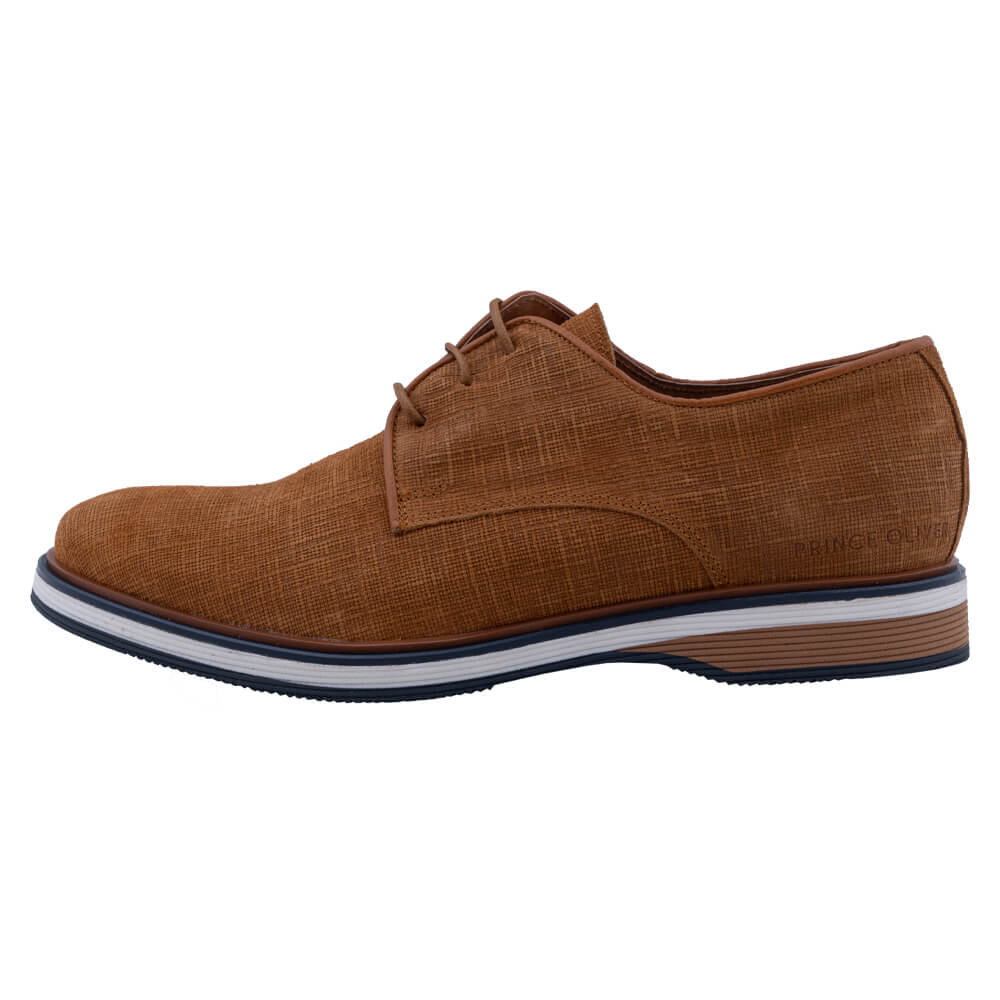 Winter Sales Man > Men > Ανδρικά Παπούτσια Prince Oliver Derby Καμηλό Leather Shoes