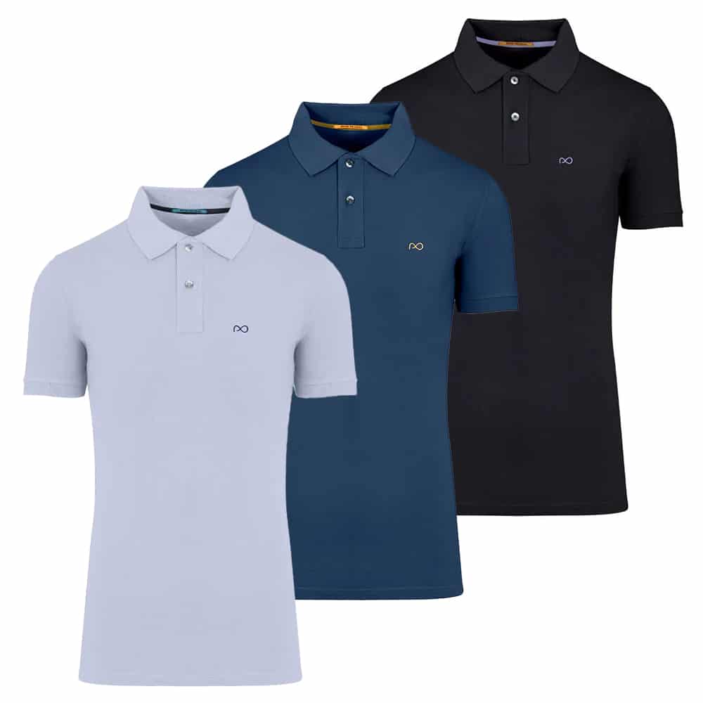 Σετ Polo Μαύρο/Λευκό/Μπλε Σκούρο