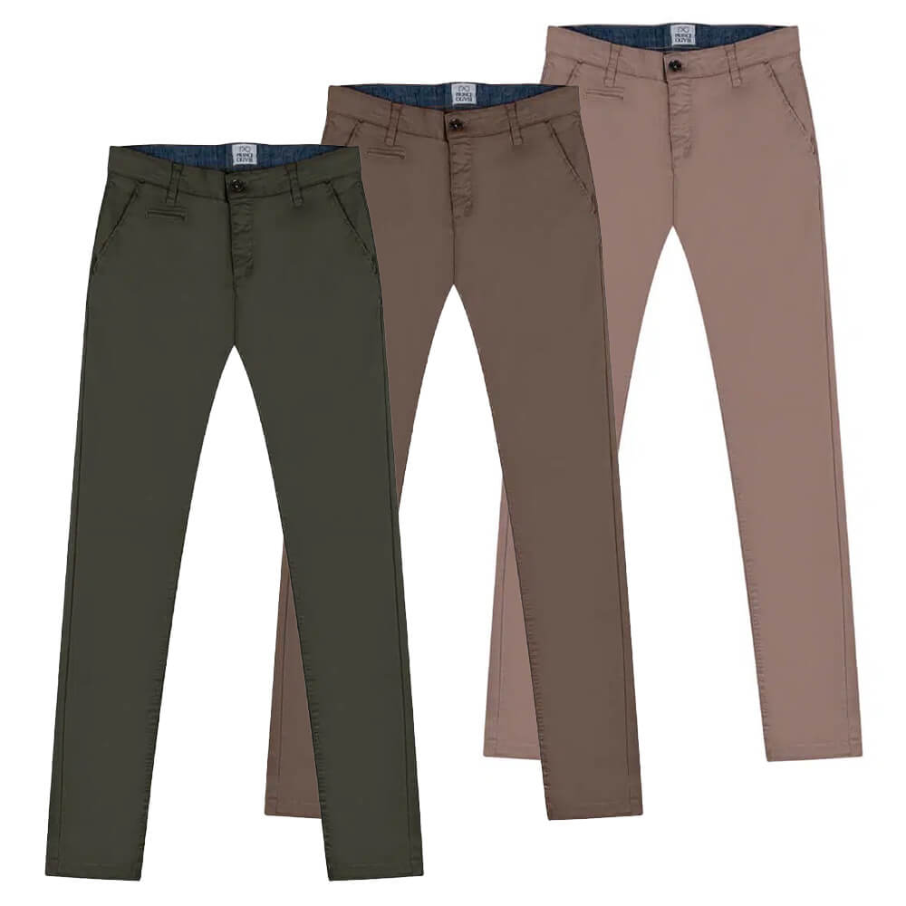 Hot Combo Chinos > Men > Ένδυση Σετ Chinos Χακί/Μπεζ/Καμηλό