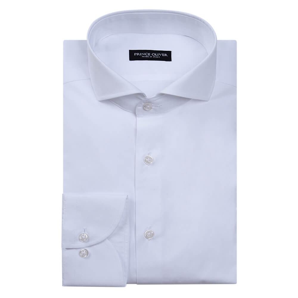 Men > Ένδυση > Ανδρικά Πουκάμισα Superior Πουκάμισο Λευκό 100% Fine Cotton (Modern Fit)