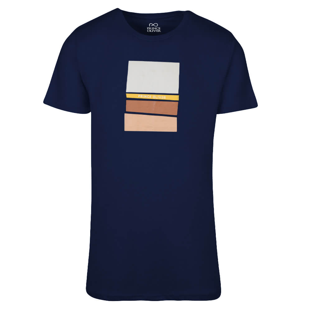 Prince Oliver T-Shirt Μπλε Σκούρο 100% Cotton ( Modern Fit) φωτογραφία