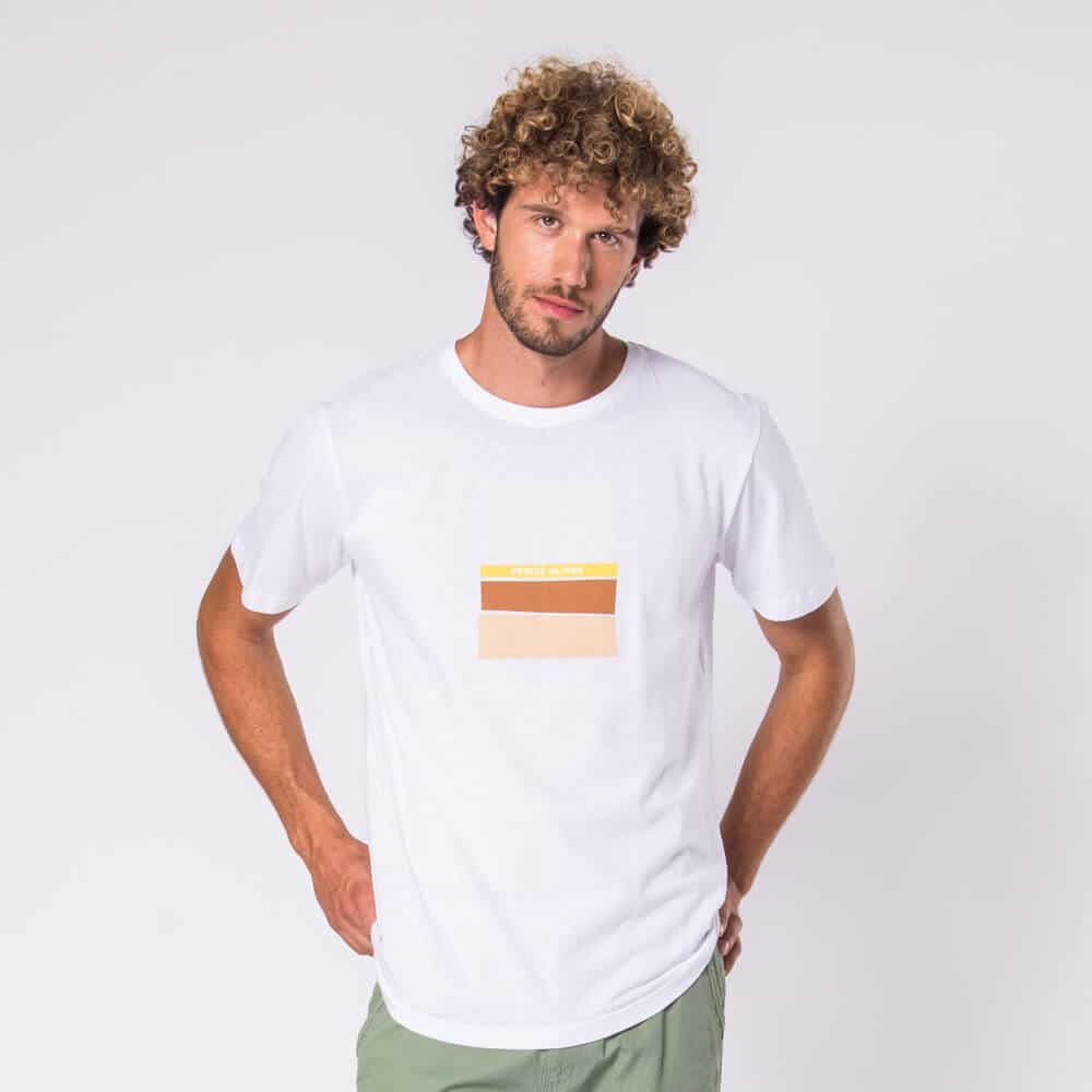 Men > Ένδυση > Ανδρικά T-Shirts Prince Oliver T-Shirt Λευκό 100% Cotton ( Modern Fit)