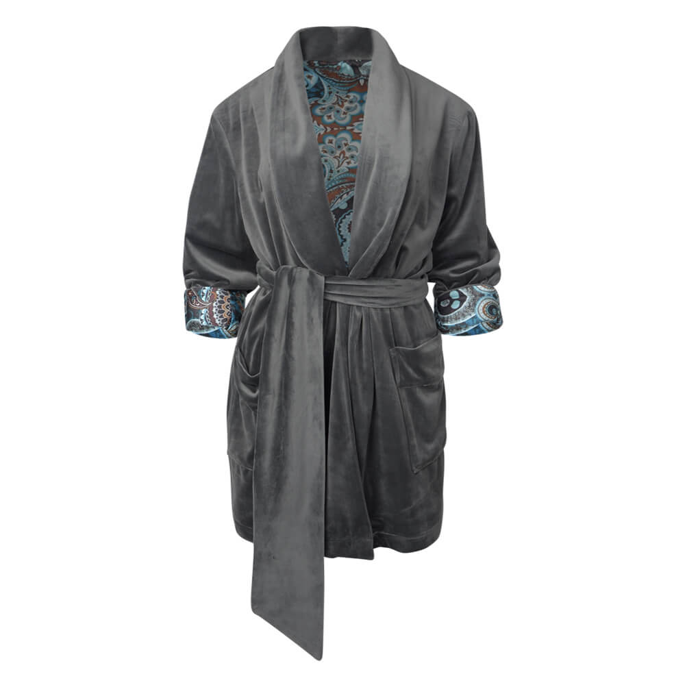  Latifa Blazer.Γυναικείο Velvet Σακάκι Γκρι 2025