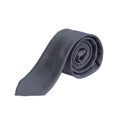 Prince Oliver Charcoal Tie With Embossed Design (Width 7 cm)
