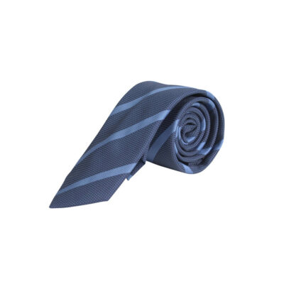 Prince Oliver Tie Blue/Ciel Striped (Width 7 cm)