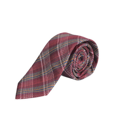 Prince Oliver Tie Red Check (Width 7 cm)
