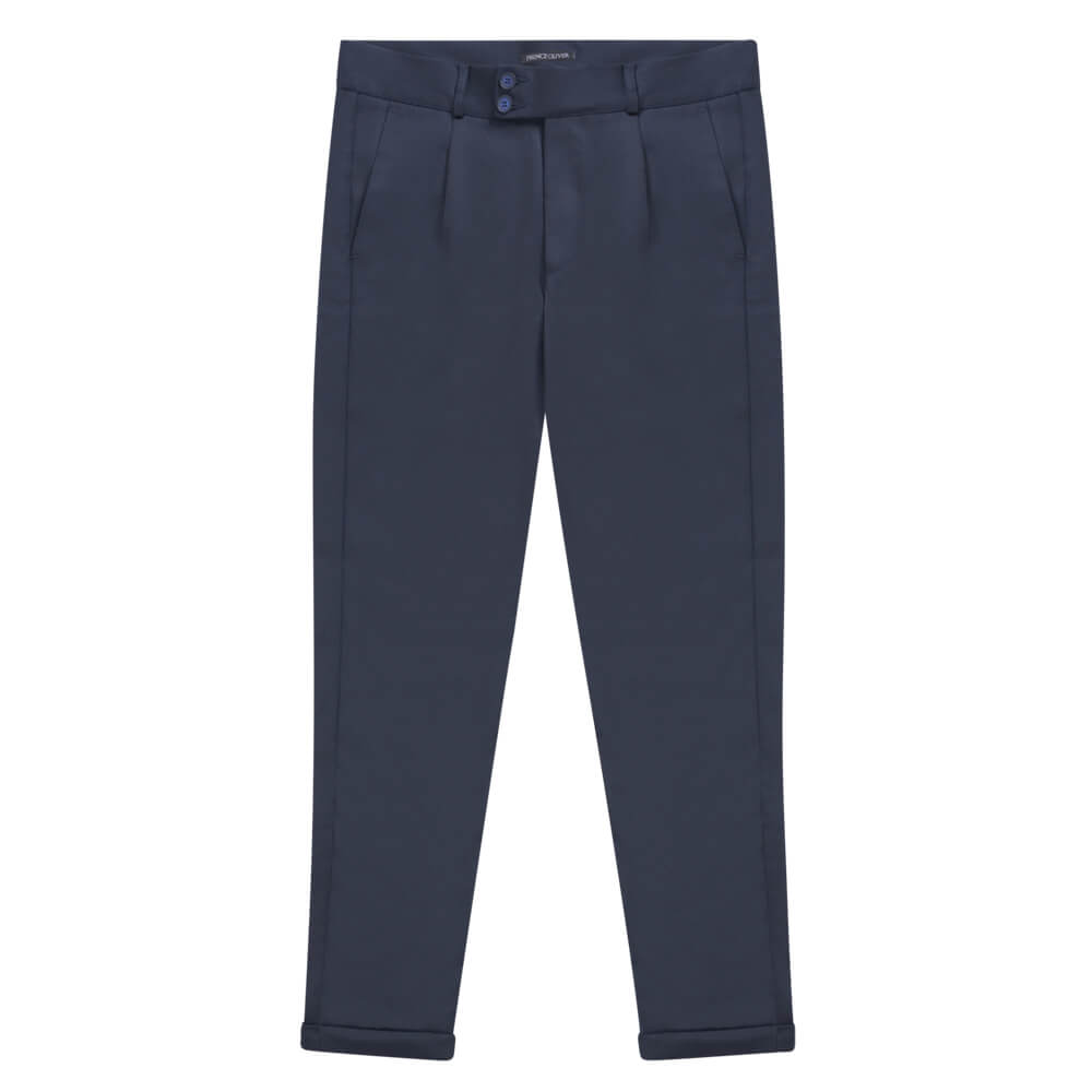 Ανδρικά Παντελόνια και Chinos > Men > Ένδυση Υφασμάτινο Παντελόνι Μπλε Σκούρο (Comfort Fit)