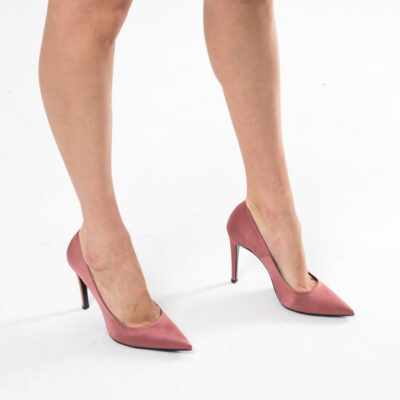 Prince Oliver Salmon Satin Heels