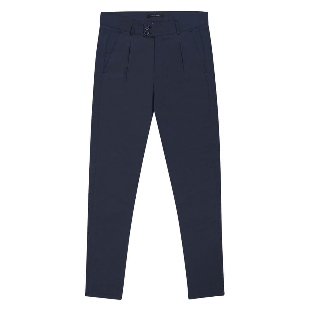 Ανδρικά Παντελόνια και Chinos > Men > Ένδυση Premium Υφασμάτινο Παντελόνι Μπλε (Comfort Fit)