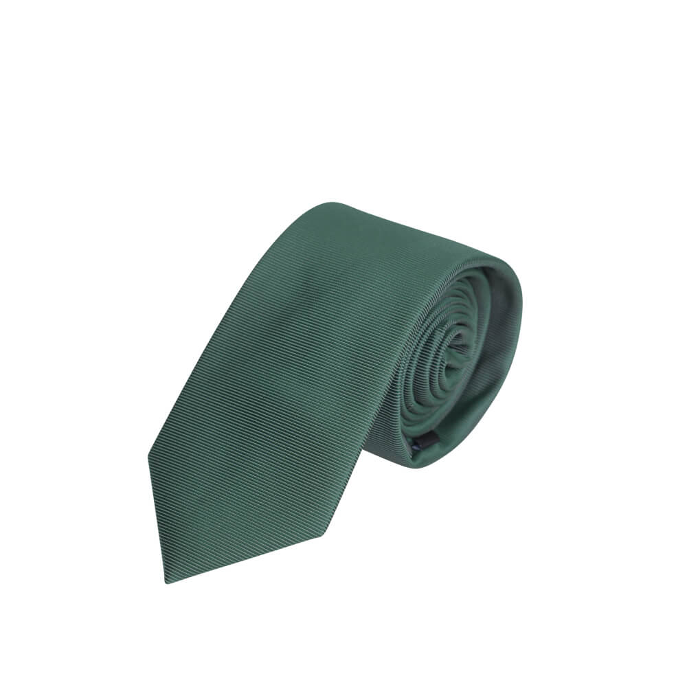 Men > Ανδρικά Αξεσουάρ > Γραβάτες/Παπιγιόν Prince Oliver Γραβάτα Πράσινη Με Ανάγλυφη Ρίγα (Φάρδος 7 cm)
