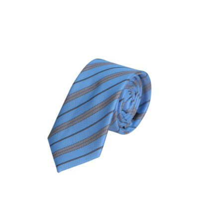 Prince Oliver Tie Blue With Brown Stripe (Width 7 cm)