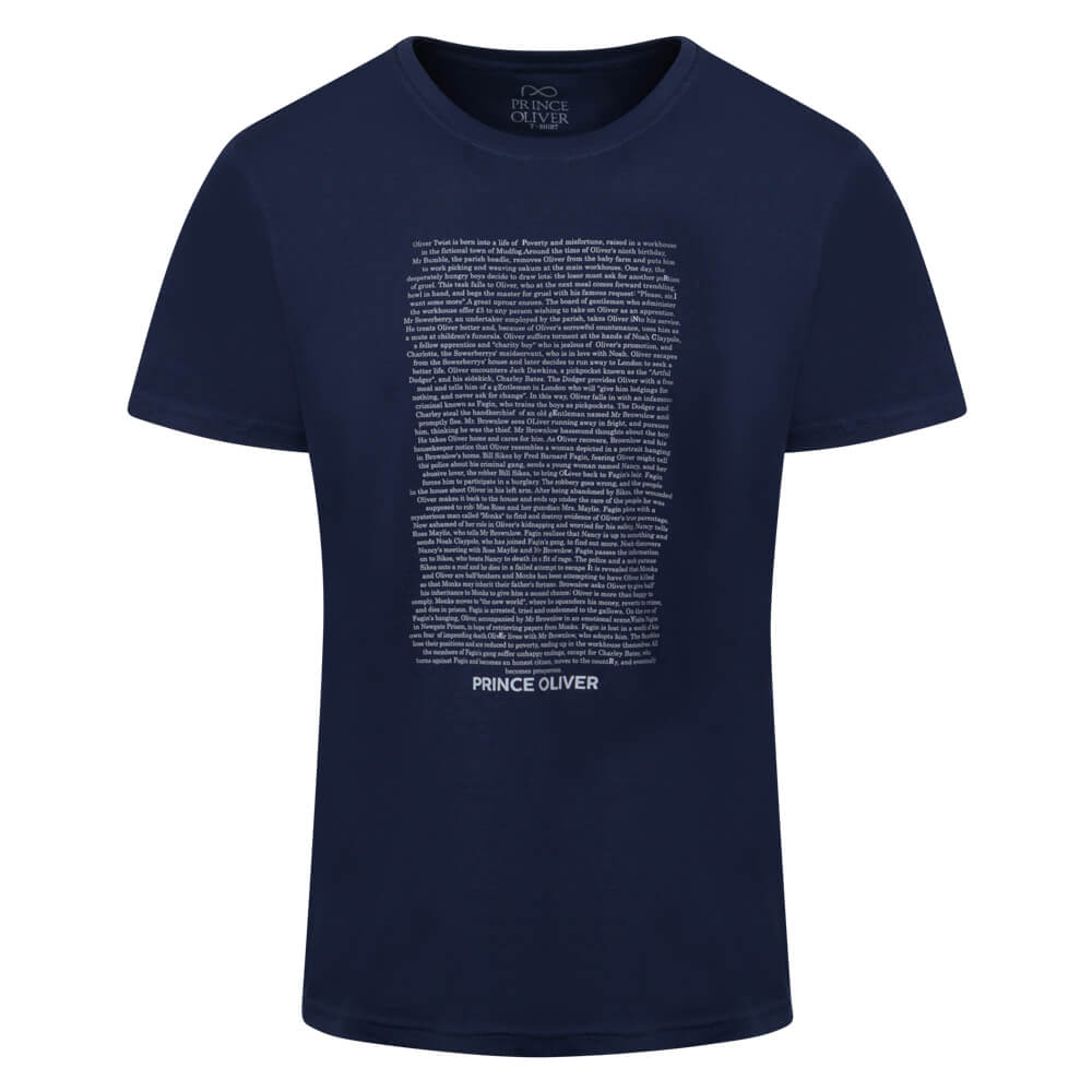 Prince Oliver Brand New Τ-Shirt Μπλε Σκούρο 100% Cotton (Modern Fit)