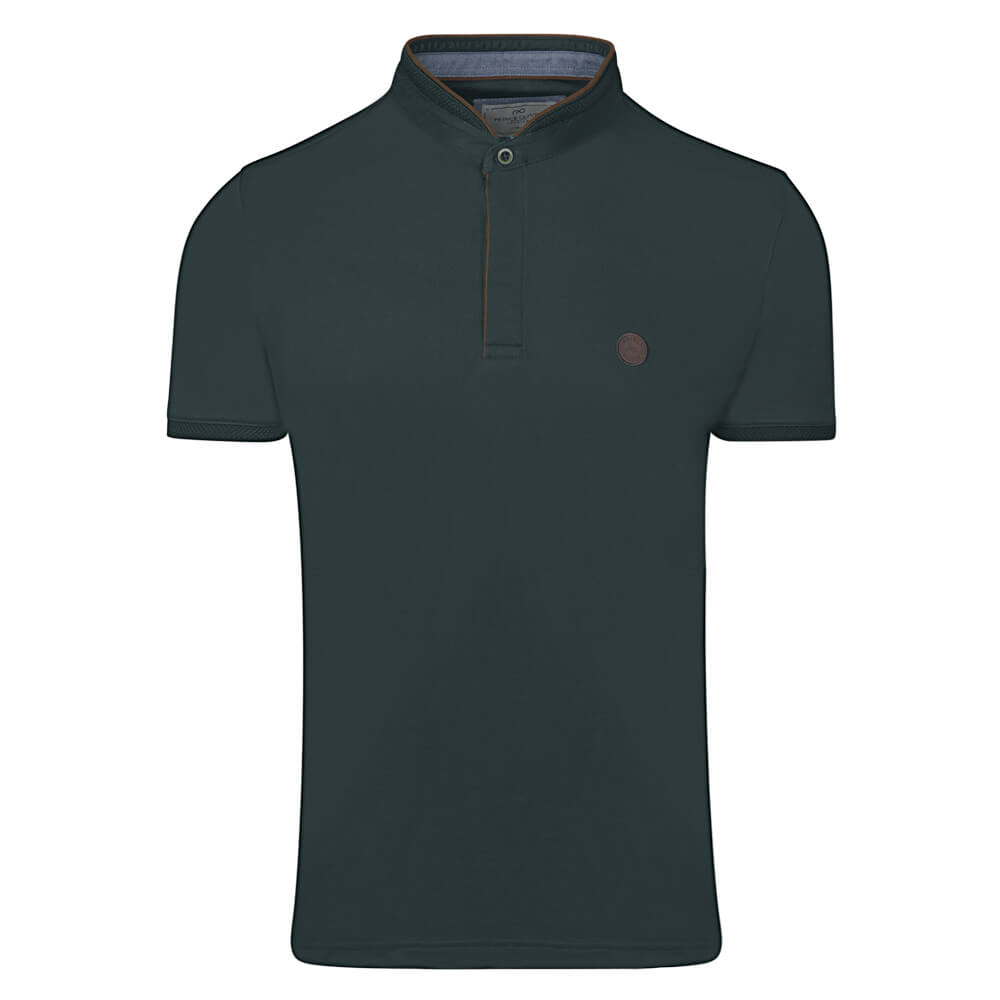 Men > Ένδυση > Ανδρικές Μπλούζες Polo Premium Mao Polo Πράσινο 100% Cotton (Modern Fit)