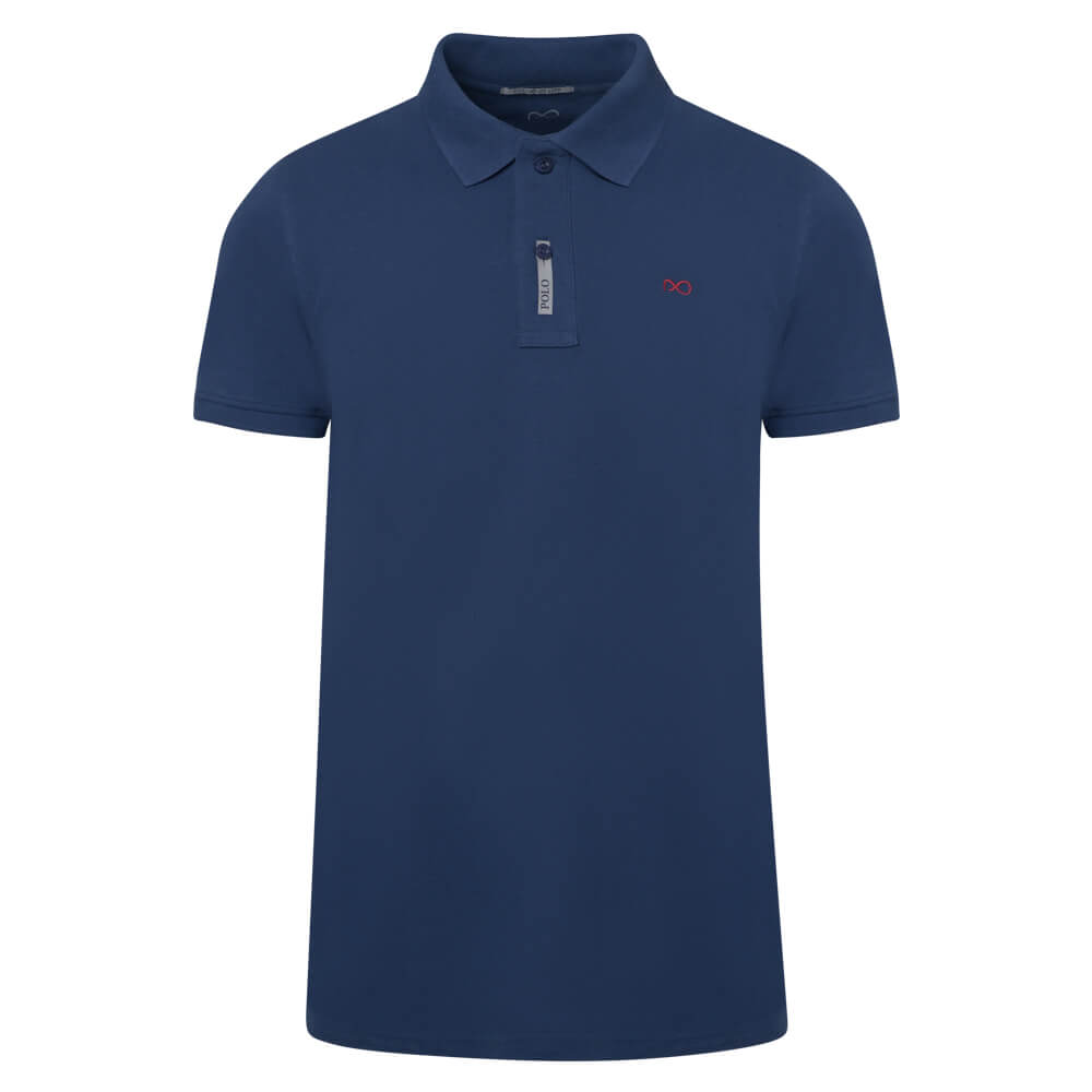 Men > Ένδυση > Ανδρικές Μπλούζες Polo Brand New Polo Double Pique Μπλε Marine 100% Cotton (Regular Fit)