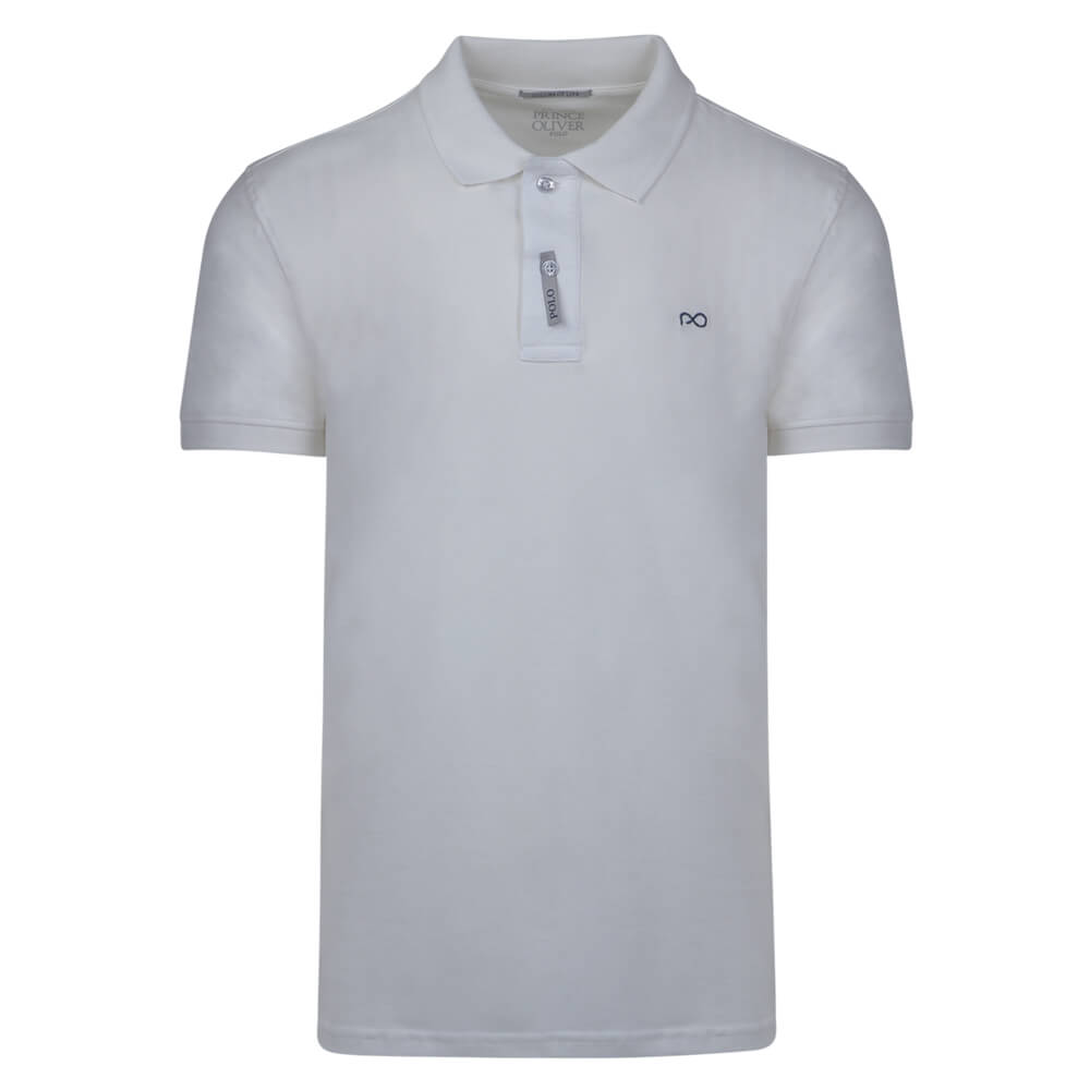 Men > Ένδυση > Ανδρικές Μπλούζες Polo Brand New Polo Double Pique Λευκό 100% Cotton (Regular Fit)