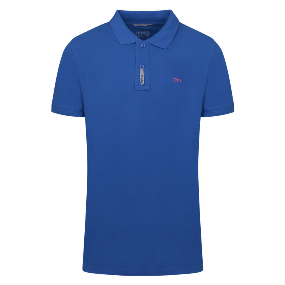 Men > Ένδυση > Ανδρικές Μπλούζες Polo Brand New Polo Double Pique Μπλε Ρουά 100% Cotton (Regular Fit)