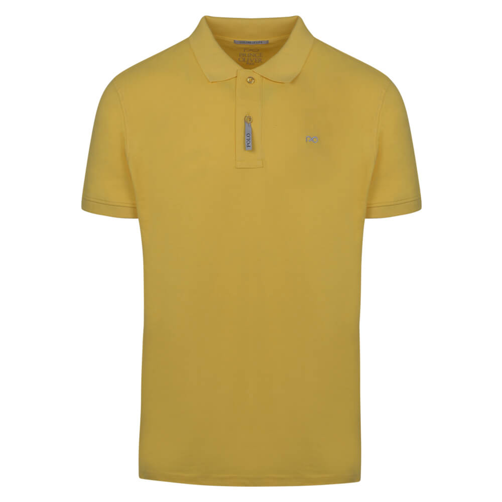 Men > Ένδυση > Ανδρικές Μπλούζες Polo Brand New Polo Double Pique Κίτρινο 100% Cotton (Regular Fit)