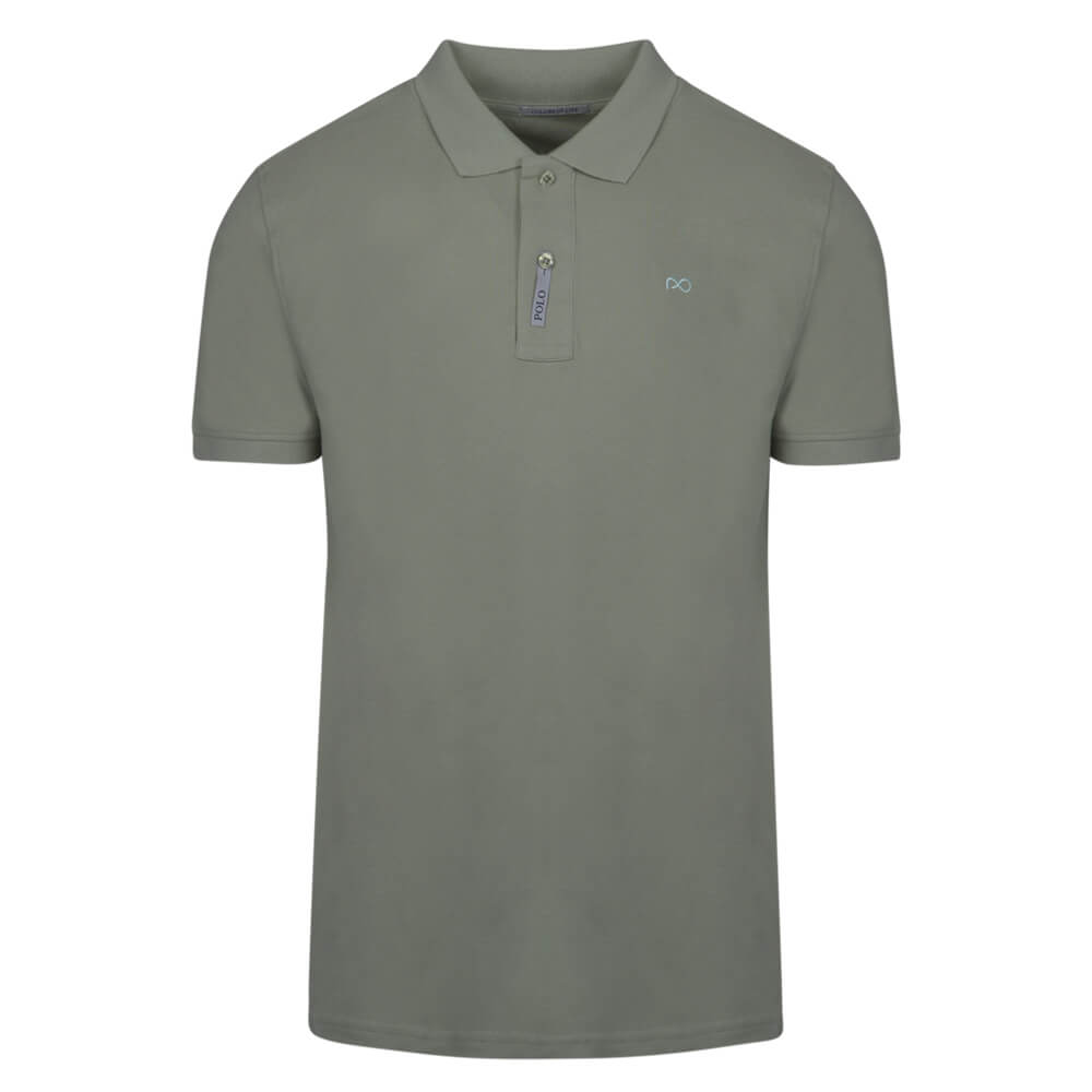 Men > Ένδυση > Ανδρικές Μπλούζες Polo Brand New Polo Double Pique Ανοιχτό Χακί 100% Cotton (Regular Fit)