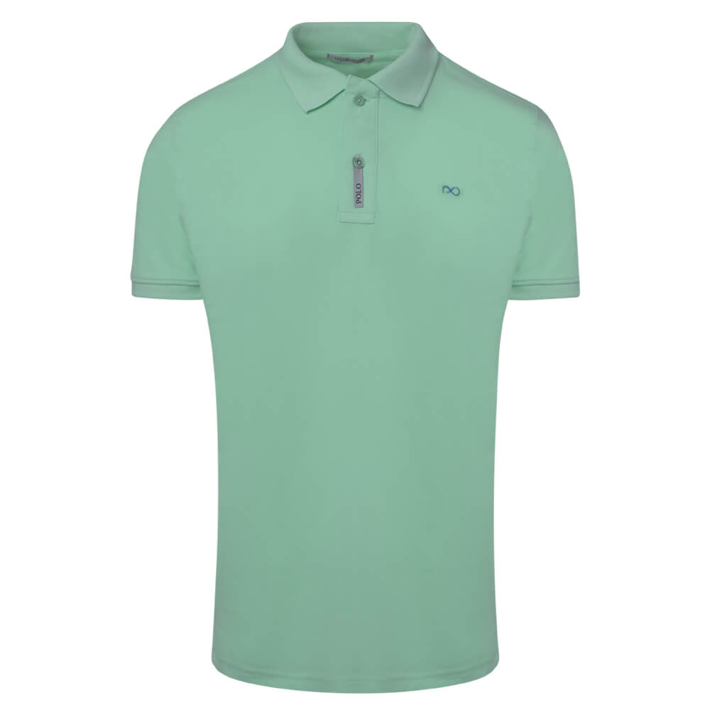 Men > Ένδυση > Ανδρικές Μπλούζες Polo Brand New Polo Double Pique Πράσινο Ανοιχτό 100% Cotton (Regular Fit)