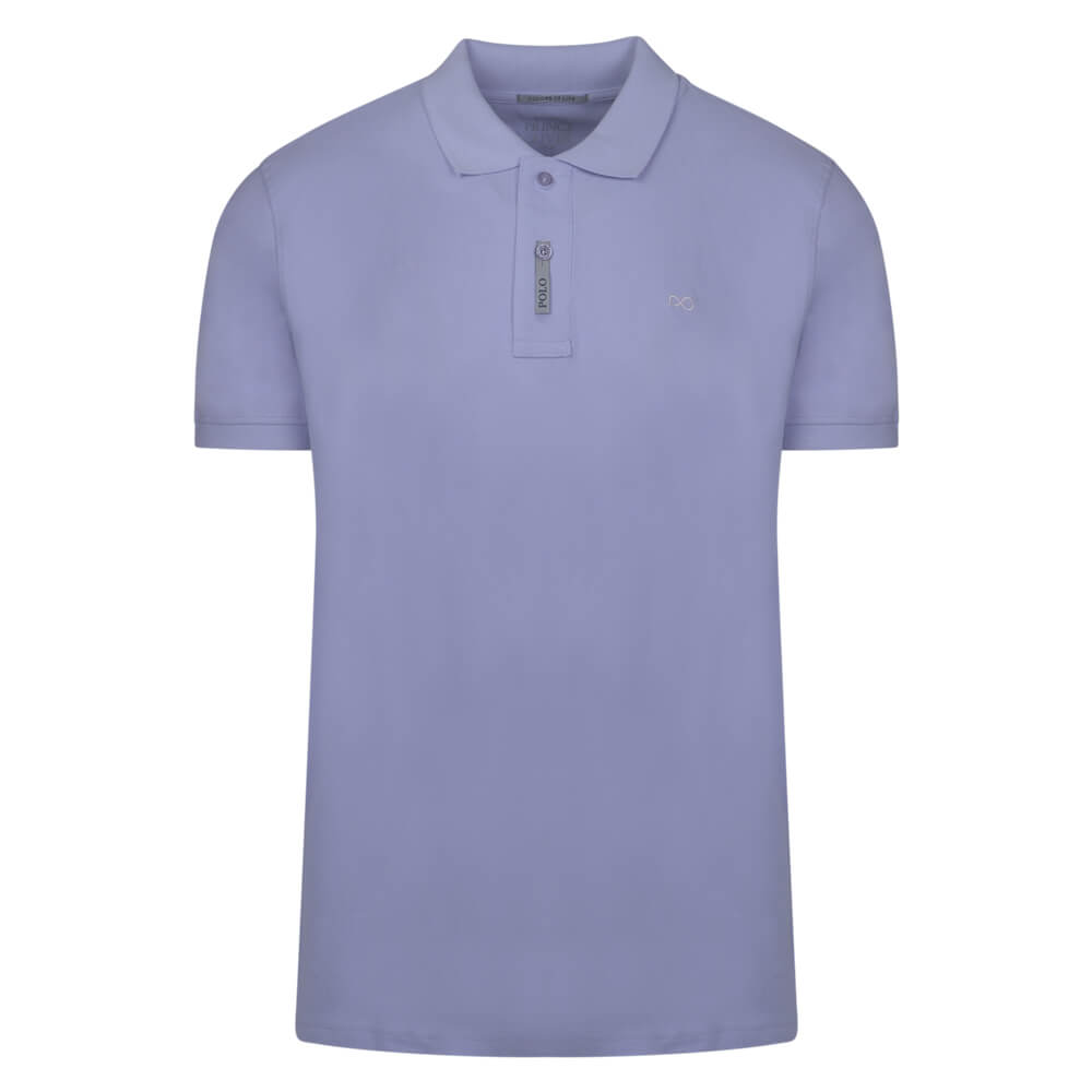 Men > Ένδυση > Ανδρικές Μπλούζες Polo Brand New Polo Double Pique Λιλά 100% Cotton (Regular Fit)