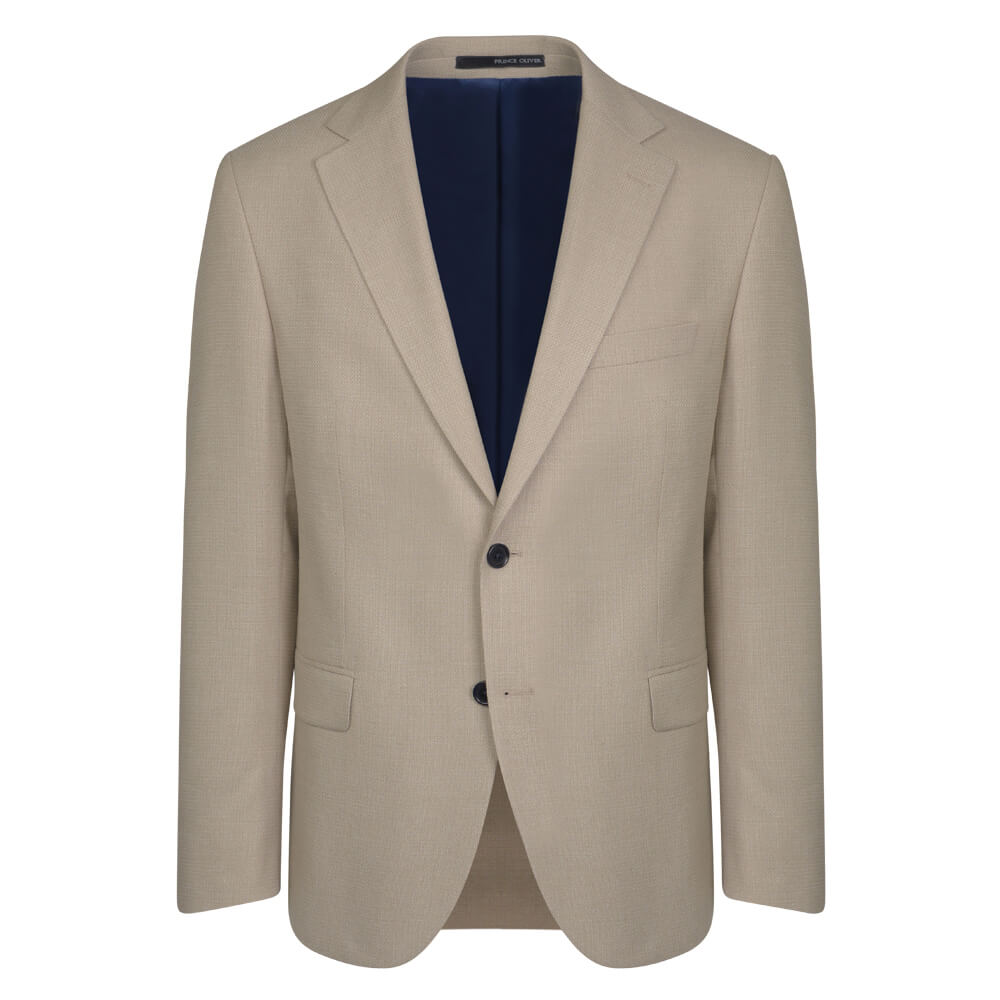 Prince Oliver Prince Oliver Σακάκι Μπεζ (Modern Fit)