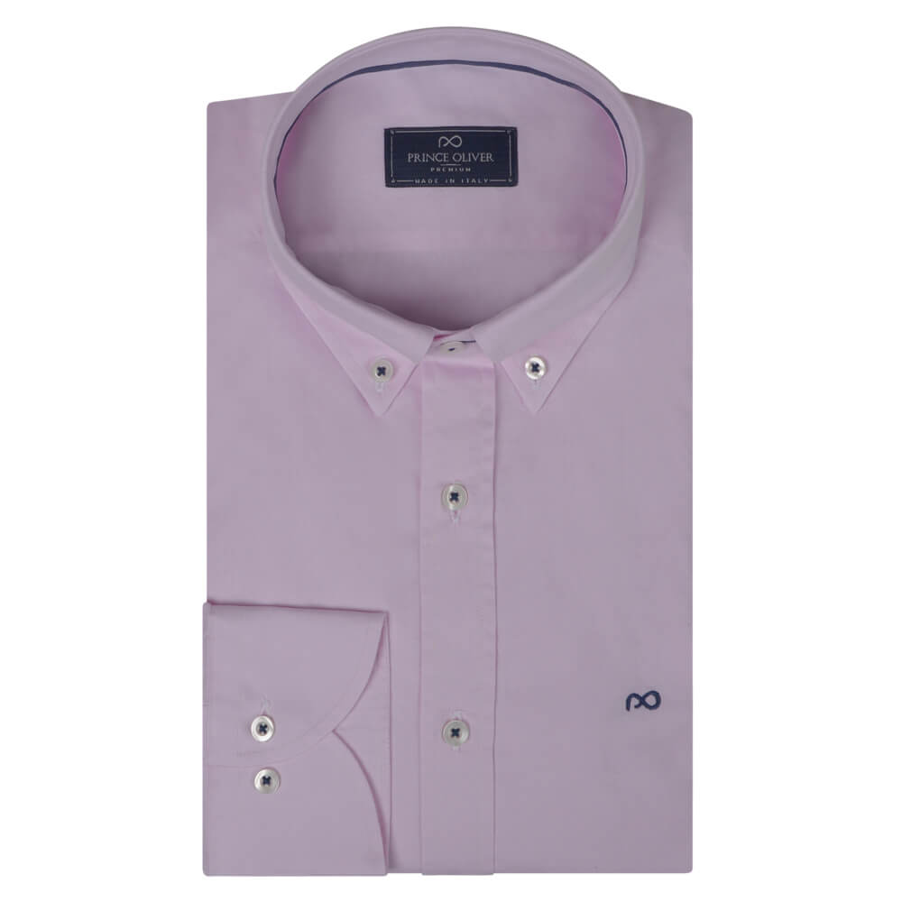 Men > Ένδυση > Ανδρικά Πουκάμισα Superior Πουκάμισο Ροζ 100% Fine Cotton (Modern Fit)