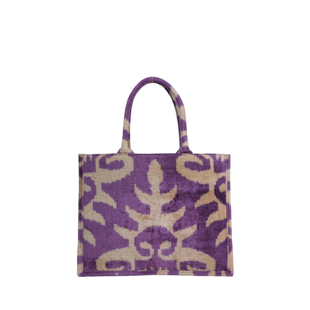 Κλειώ Tote Bag Με Print Μωβ 872917