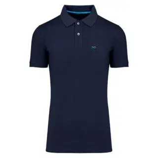 Men > Ένδυση > Ανδρικές Μπλούζες Polo Plus Size Polo Μπλε Σκούρο 100% Cotton (Comfort Fit) Μόνο Μεγάλα Μέγεθη