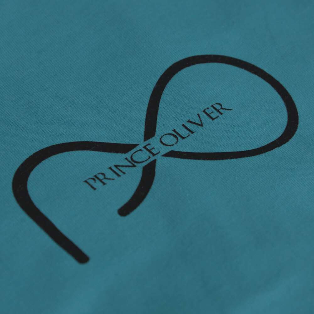 Elegant Logo Τ-Shirt Γαλάζιο Round Neck (Italian Slim Fit) φωτογραφία