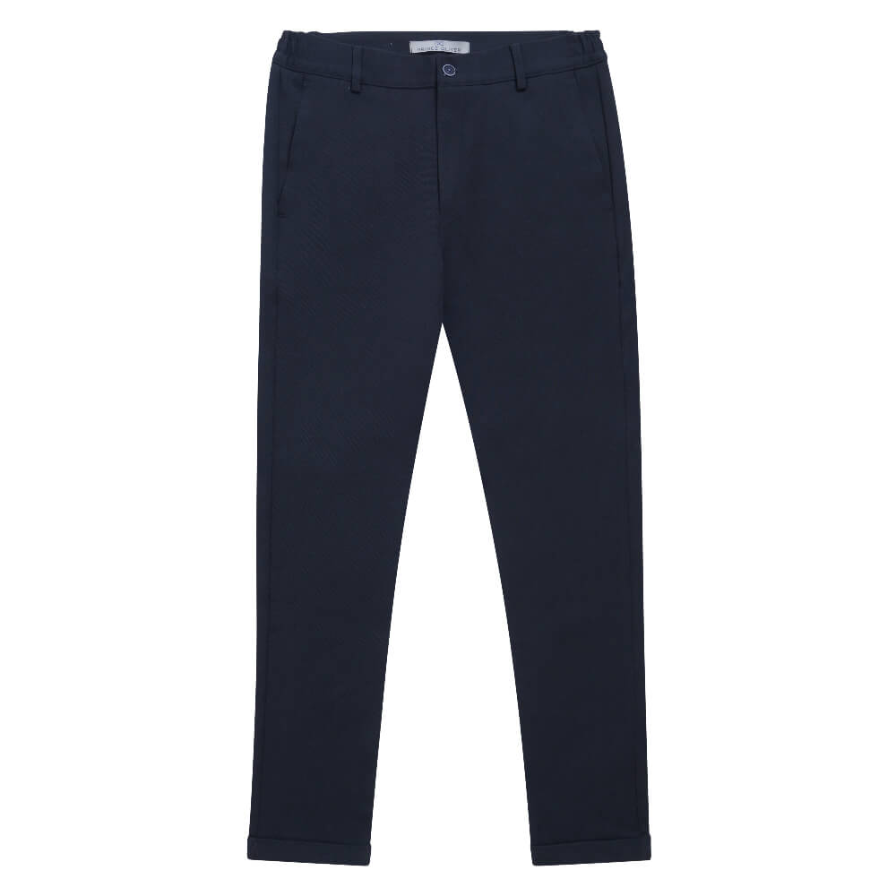 Ανδρικά Παντελόνια και Chinos > Men > Ένδυση Premium Υφασμάτινο Παντελόνι Μπλε Σκούρο (Comfort Fit) New Arrival