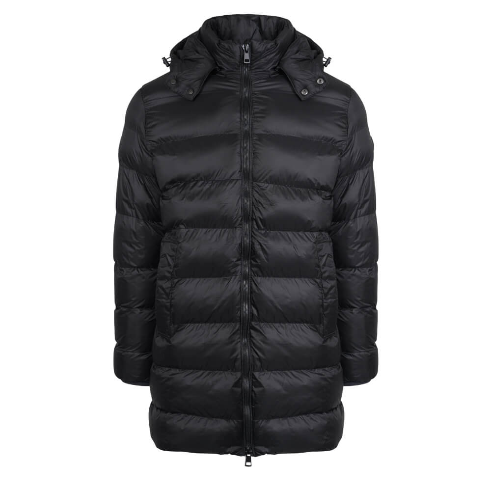 Ανδρικά Πανωφόρια > Men > Ένδυση Puffer Long Jacket Μαύρο (Modern Fit) New Arrival