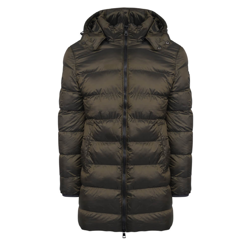 Ανδρικά Πανωφόρια > Men > Ένδυση Puffer Long Jacket Πράσινο (Modern Fit) New Arrival