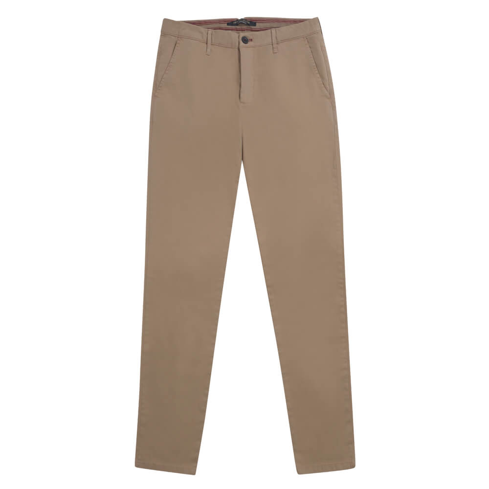 Ανδρικά Παντελόνια και Chinos > Men > Ένδυση Prince Oliver Chino Μπεζ (Relax Fit) New Arrival