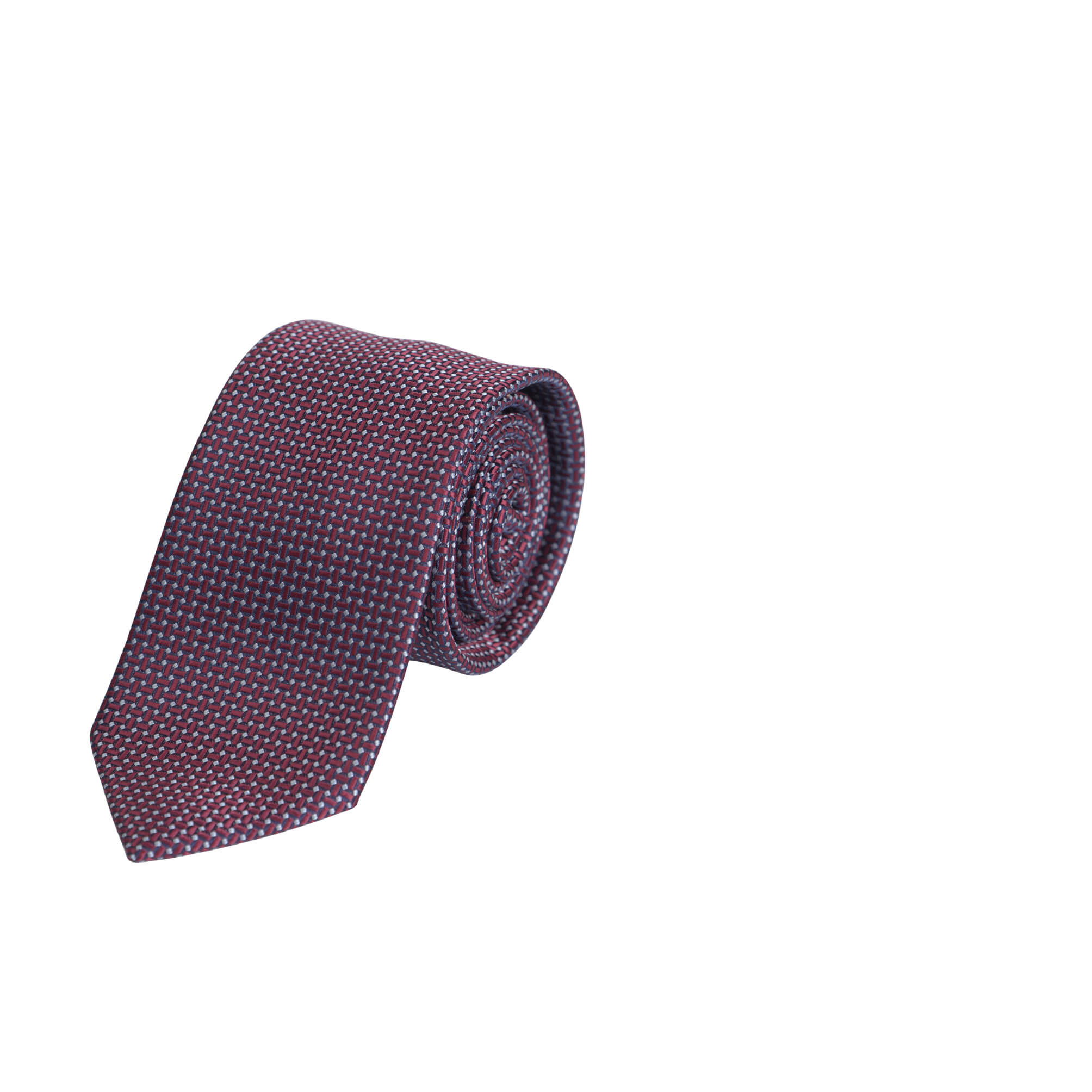 Men > Ανδρικά Αξεσουάρ > Γραβάτες/Παπιγιόν Prince Oliver Γραβάτα Με Μικροσχέδιο Μπορντώ (Φάρδος 7 cm) New Arrival
