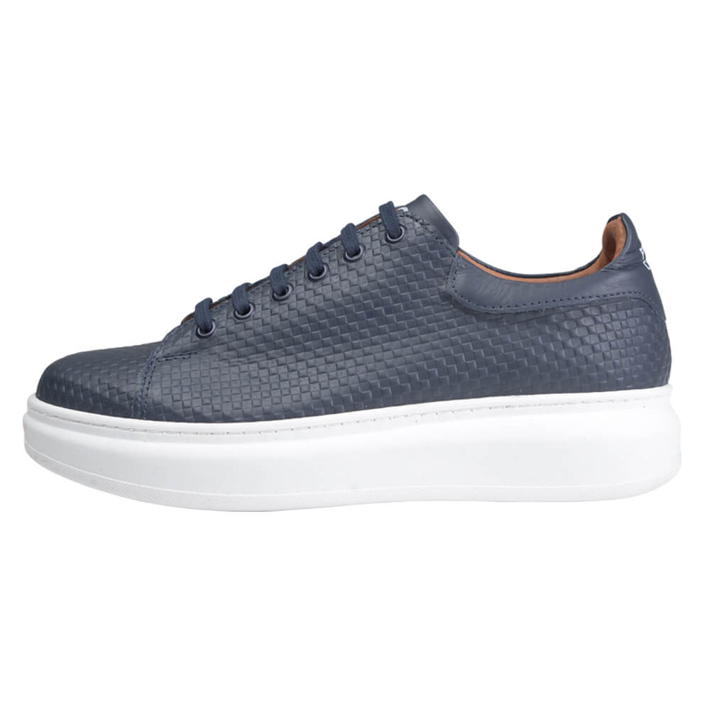 Prince Oliver Low-Top Δερμάτινα Sneakers Μπλε Σκούρο New Arrival