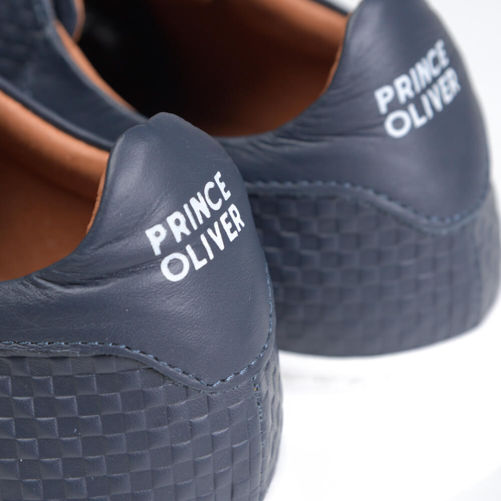 Low-Top Δερμάτινα Sneakers Μπλε Σκούρο New Arrival