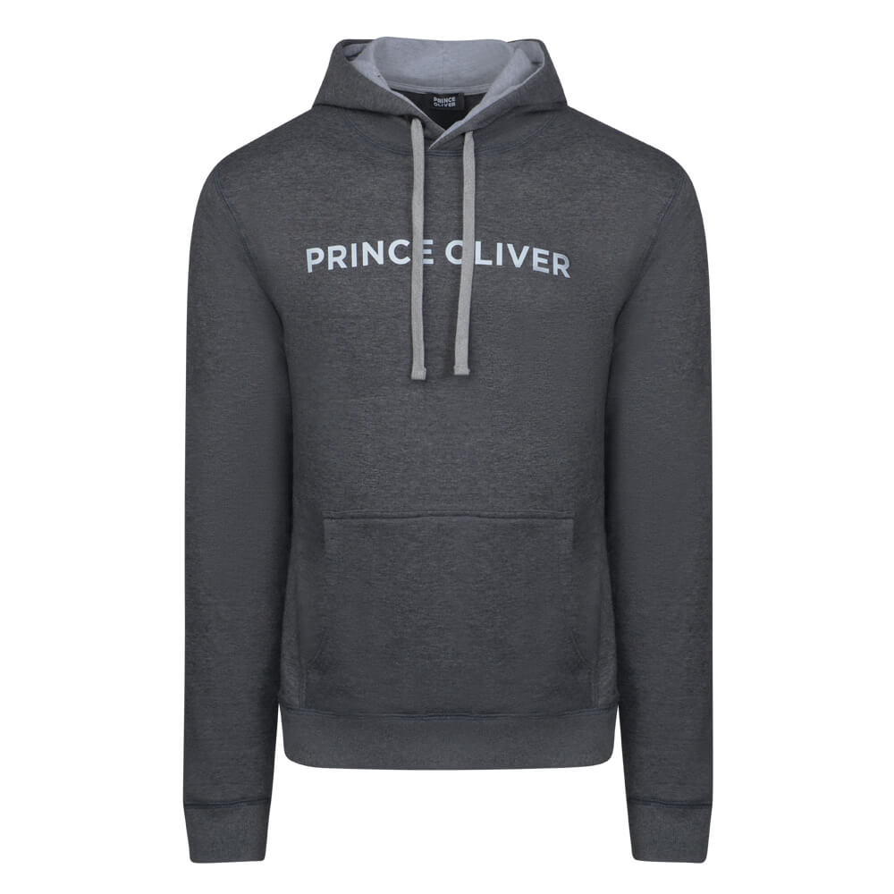 Men > Ένδυση > Ανδρικές Φόρμες και Φούτερ Prince Oliver Hooded Φούτερ Ανθρακί (Modern Fit) New Arrival