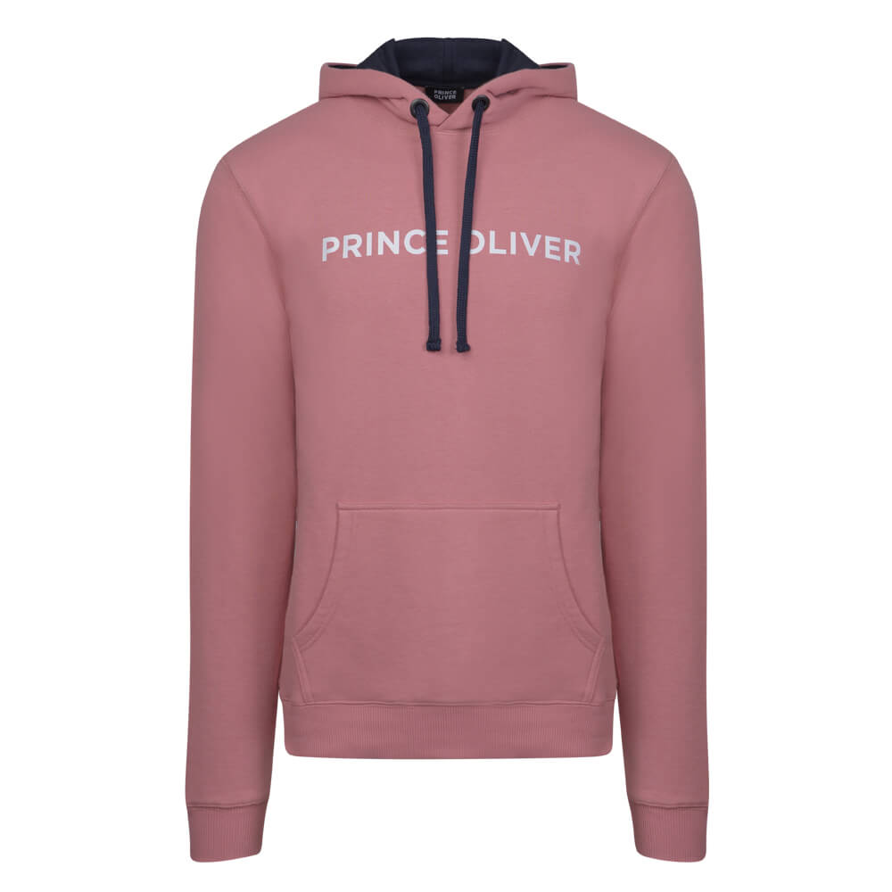 Men > Ένδυση > Ανδρικές Φόρμες και Φούτερ Prince Oliver Hooded Φούτερ Ροζ (Modern Fit) New Arrival