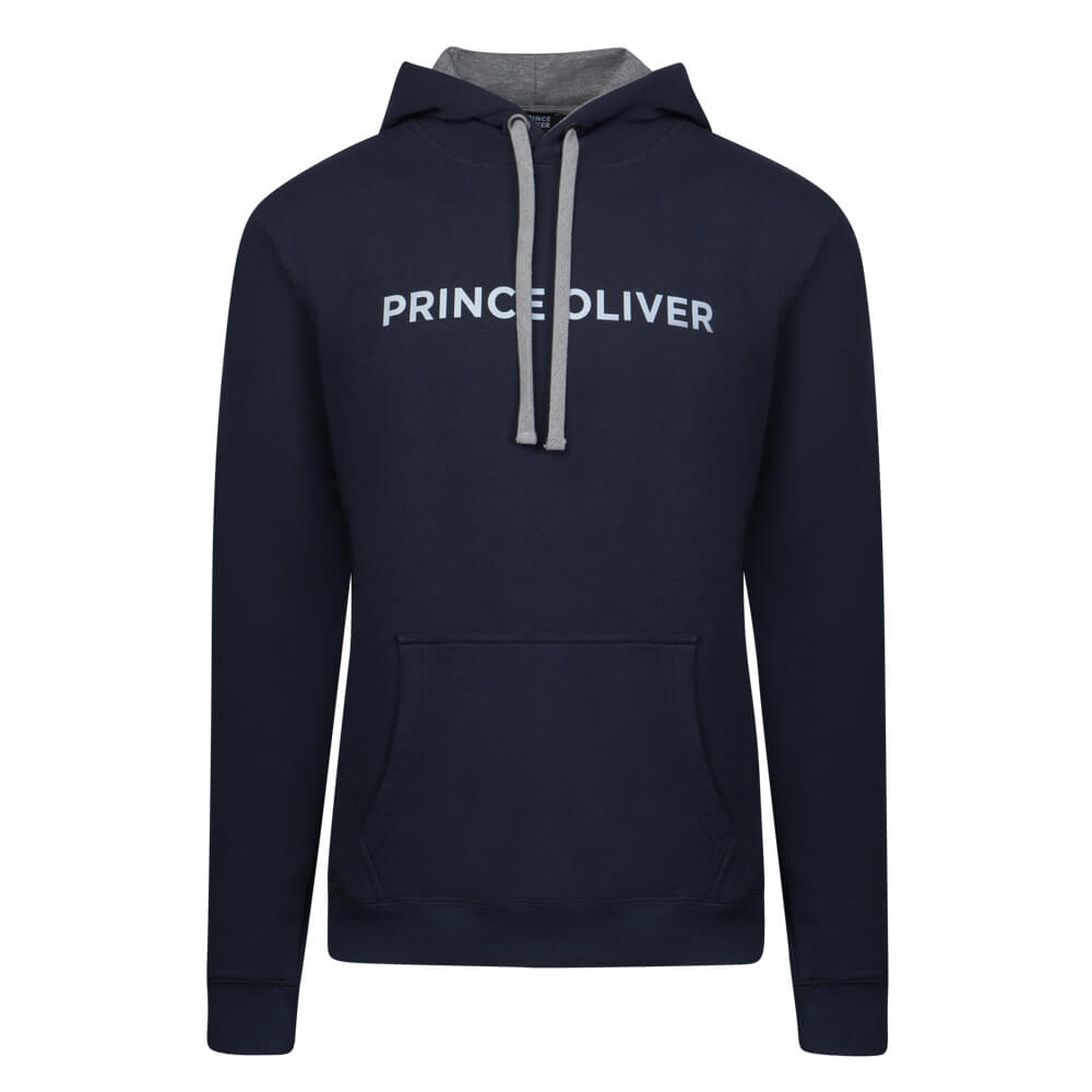 Men > Ένδυση > Ανδρικές Φόρμες και Φούτερ Prince Oliver Hooded Φούτερ Μπλε Σκούρο (Modern Fit) New Arrival