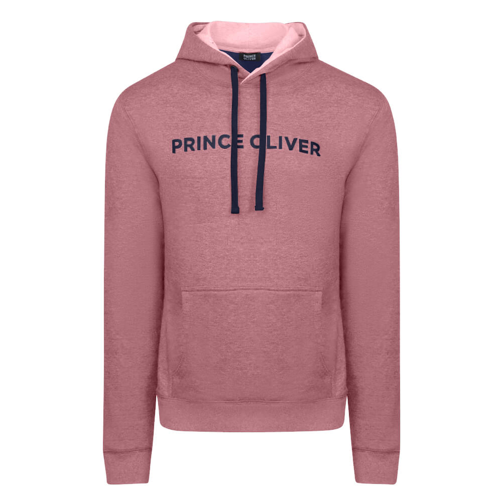 Men > Ένδυση > Ανδρικές Φόρμες και Φούτερ Prince Oliver Hooded Φούτερ Ροζ (Modern Fit) New Arrival