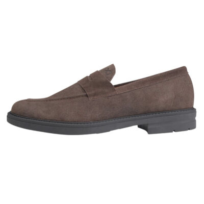 Prince Oliver Suede Leather Loafers Brown
