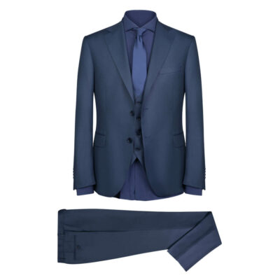 Prince Oliver Three-Piece Suit with Vest Blue (Modern Fit)