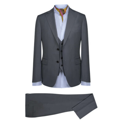 Prince Oliver Three-Piece Suit with Vest Gray (Modern Fit)