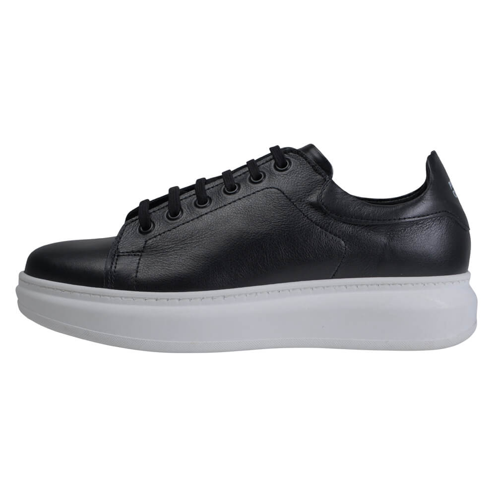 Winter Sales Man > Men > Ανδρικά Παπούτσια Low-Top Δερμάτινα Sneakers Μαύρα New Arrival