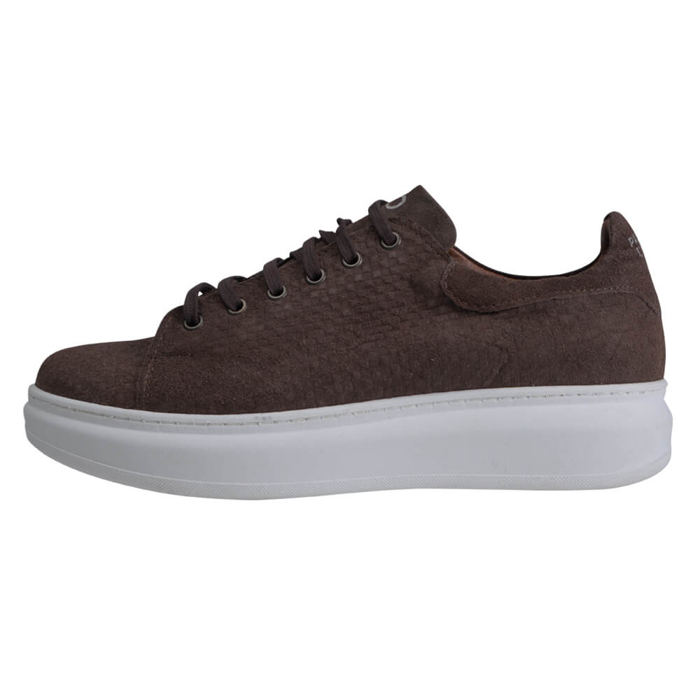 Winter Sales Man > Men > Ανδρικά Παπούτσια Low-Top Δερμάτινα Sneakers Καφέ New Arrival