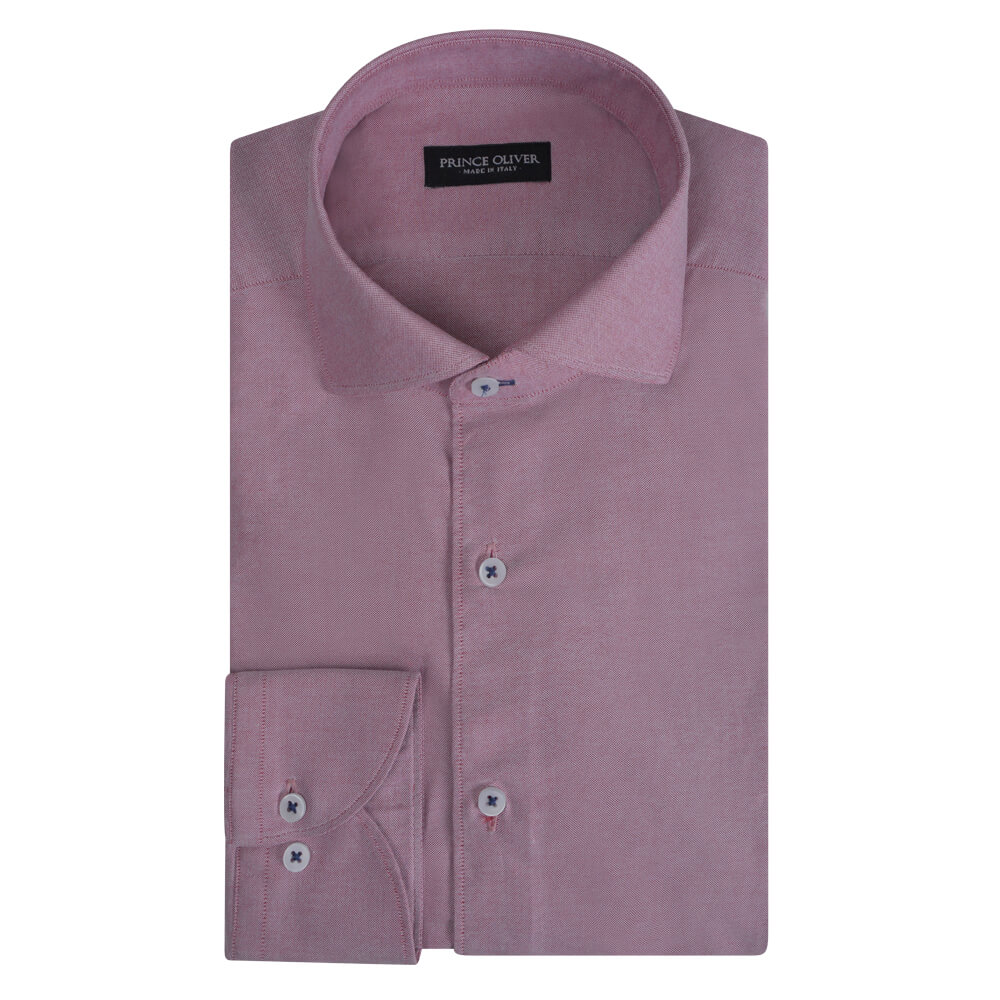 Men > Ένδυση > Ανδρικά Πουκάμισα Superior Πουκάμισο Ροζ 100% Fine Cotton (Modern Fit) New Arrival