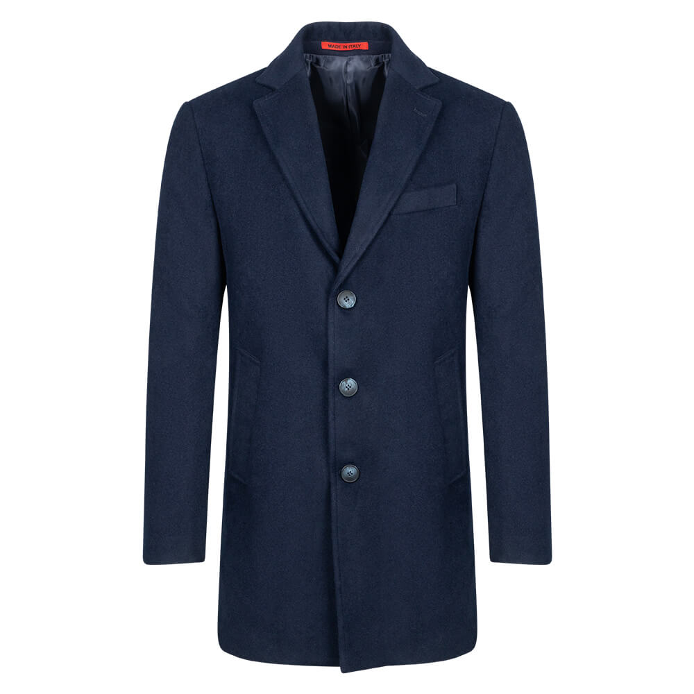 Prince Oliver Half Coat Blue Modern Fit Prince Oliver